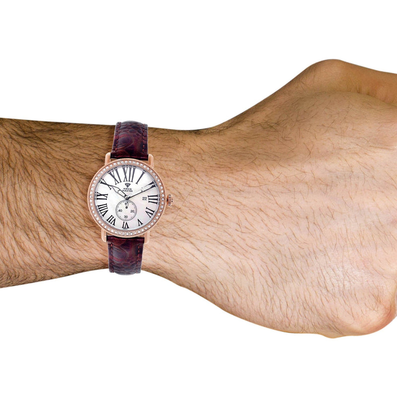 Mens Rose Gold Tone Diamond Watch | Appx. 5.64 Carats