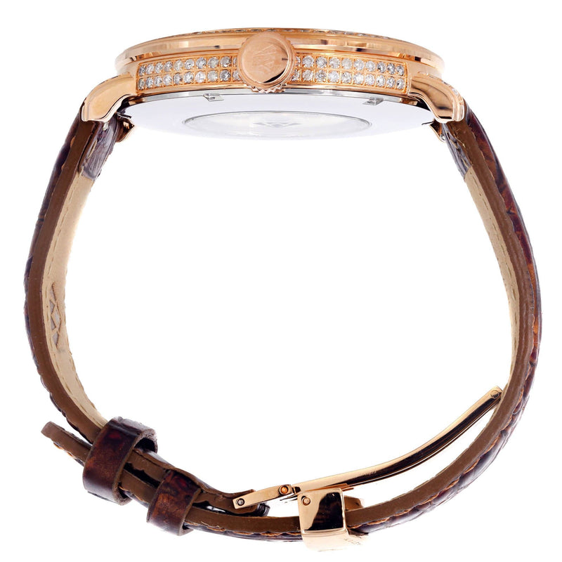Mens Rose Gold Tone Diamond Watch | Appx. 5.64 Carats