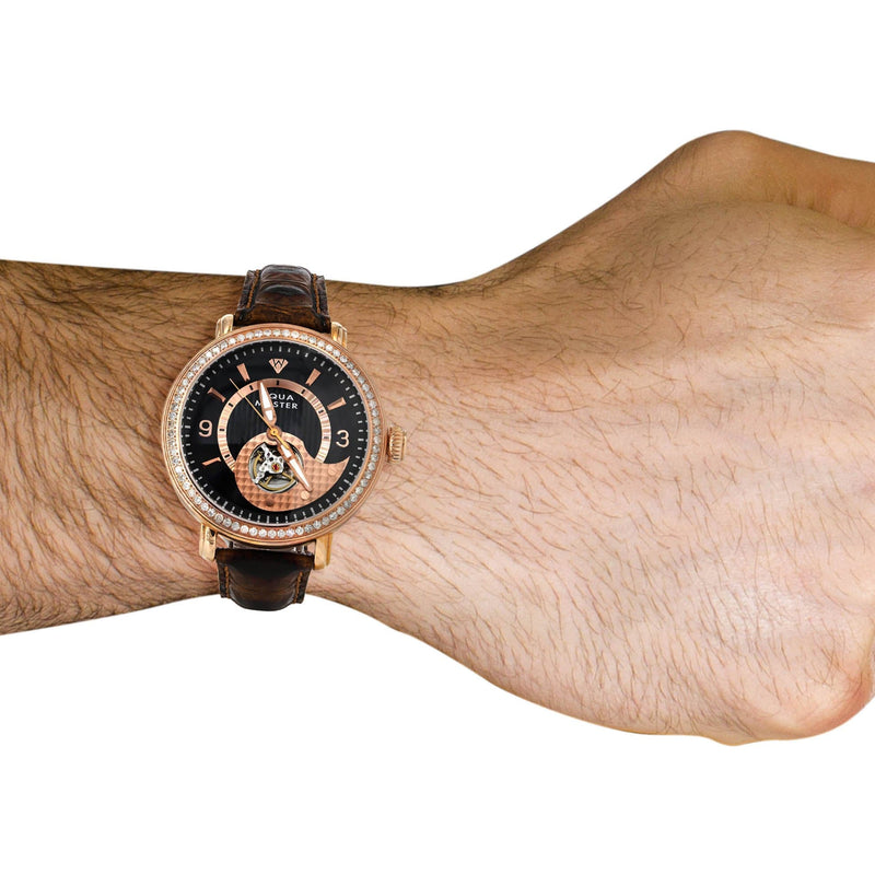 Mens Rose Gold Tone Diamond Watch | Appx. 2.25 Carats