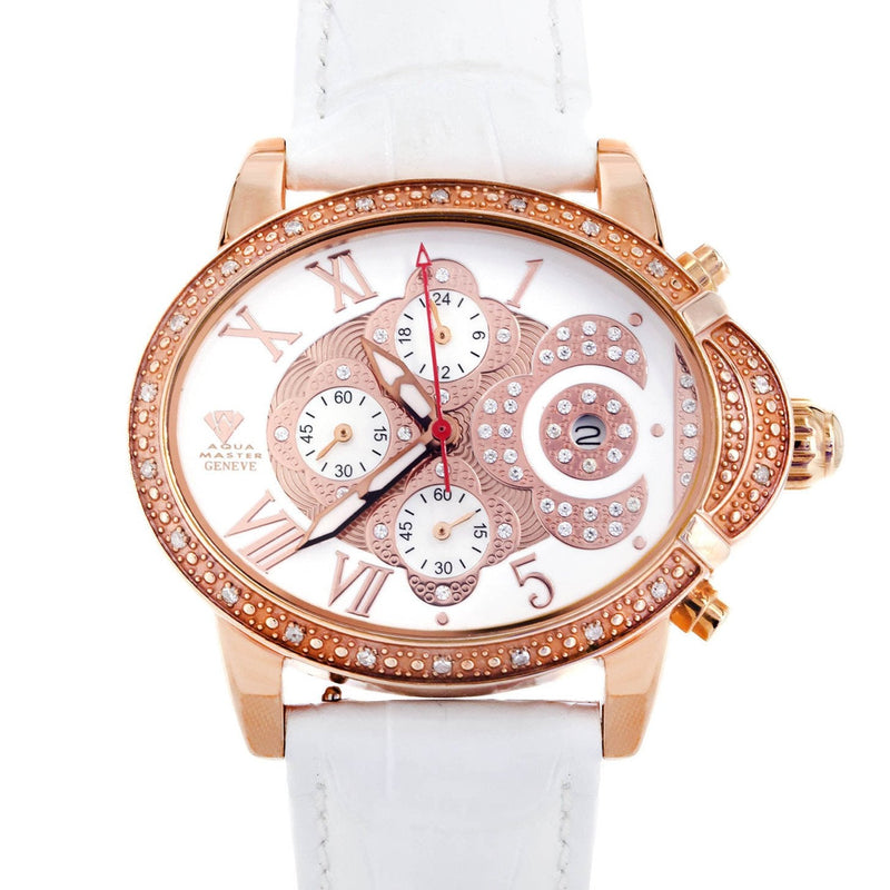 Womens Rose Gold Tone Diamond Watch | Appx 0.59 Carats