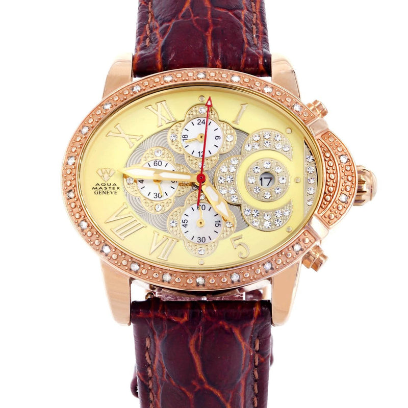 Womens Rose Gold Tone Diamond Watch | Appx 0.61 Carats