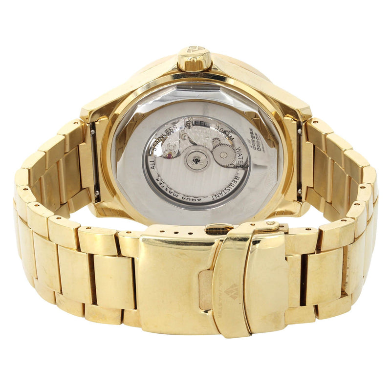 Mens Yellow Gold Tone Diamond Watch | Appx. 7 Carats