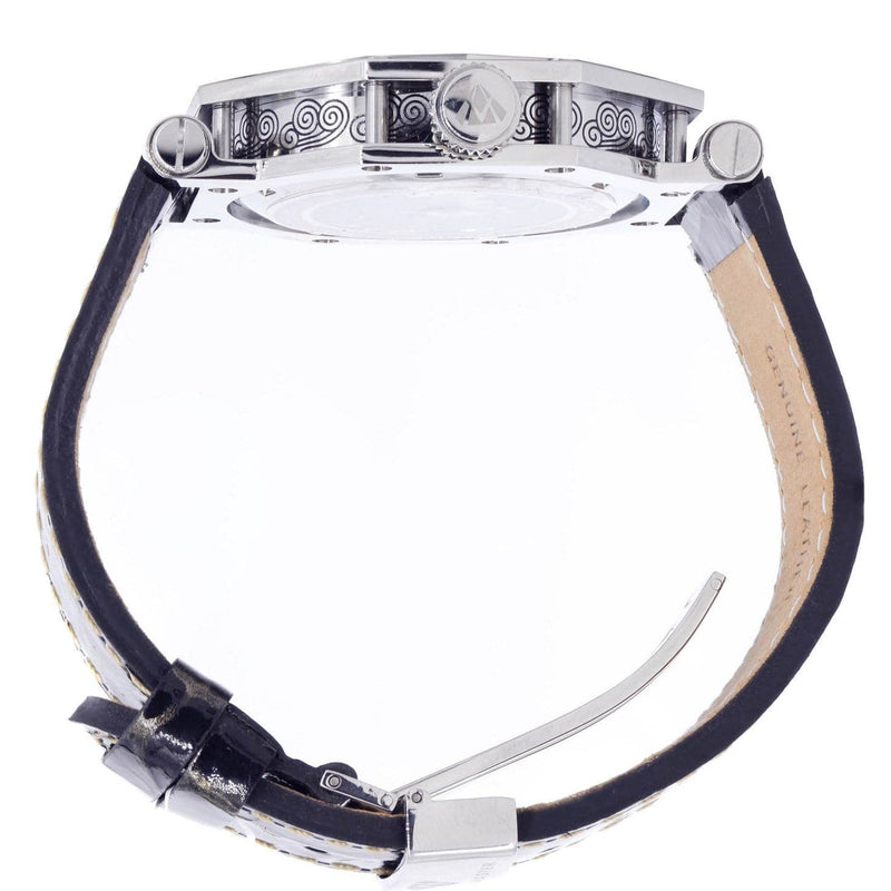 Mens White Gold Tone Diamond Watch | Appx. 1.02 Carats