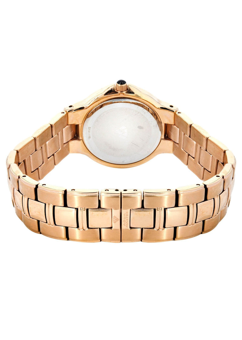 Womens Rose Gold Tone Diamond Watch | Appx 0.62 Carats