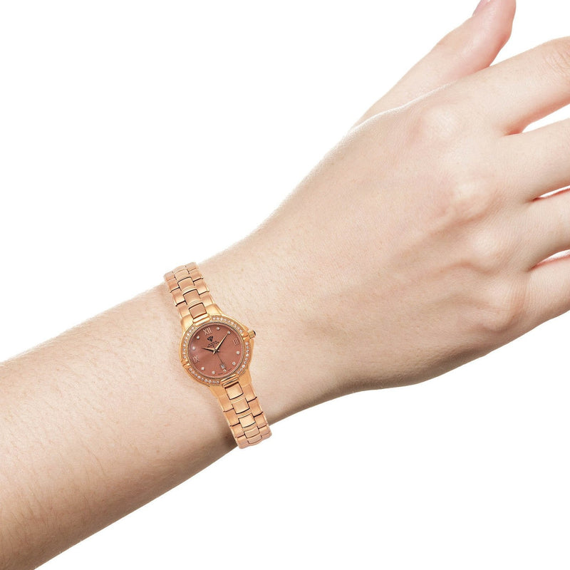 Womens Rose Gold Tone Diamond Watch | Appx 0.62 Carats