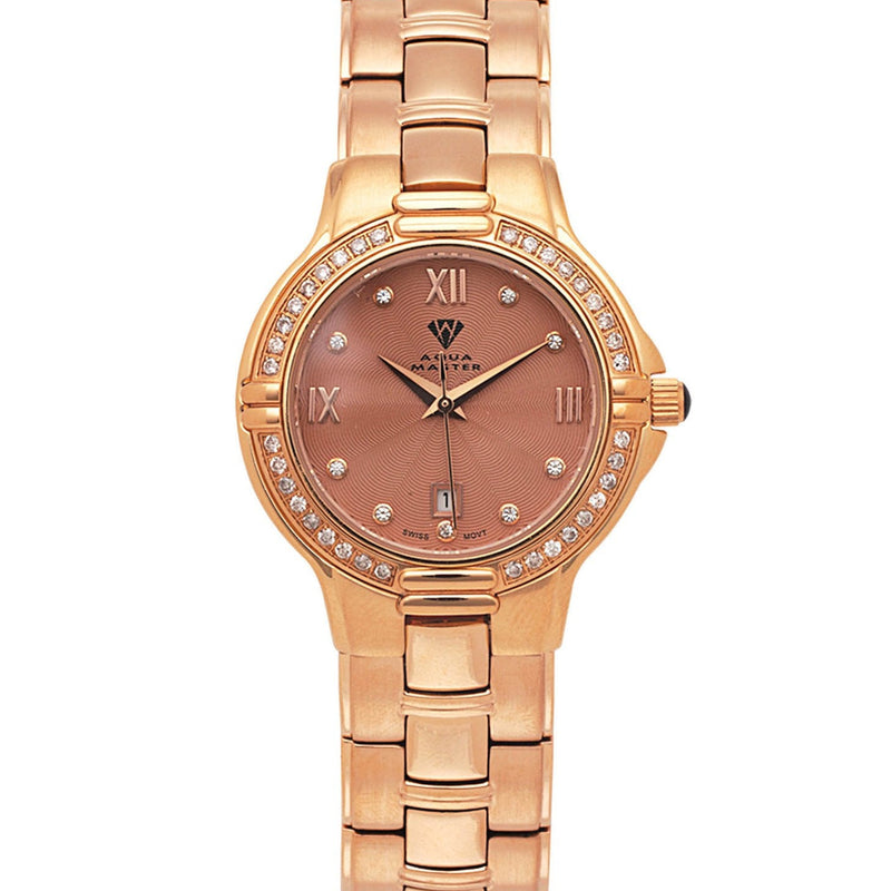 Womens Rose Gold Tone Diamond Watch | Appx 0.62 Carats