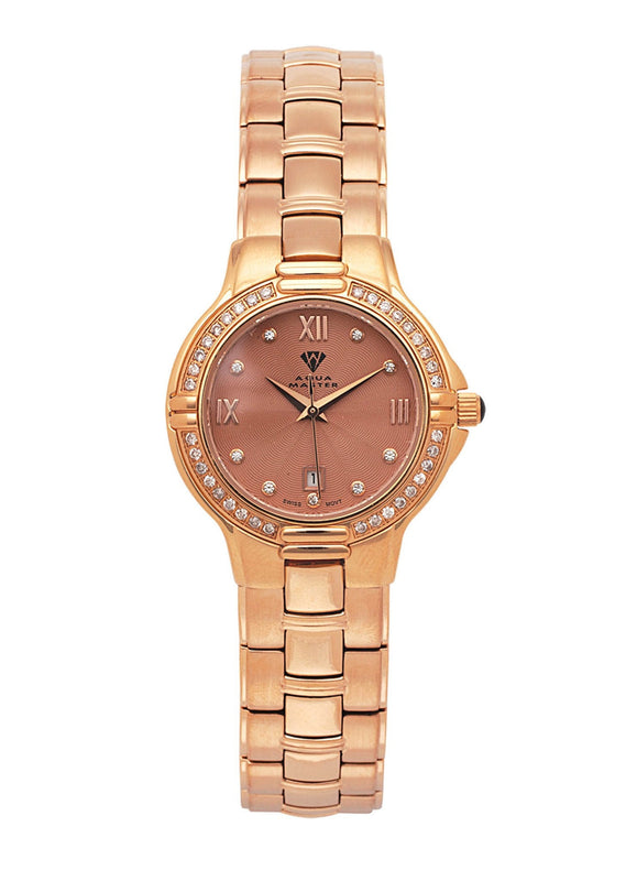 Womens Rose Gold Tone Diamond Watch | Appx 0.62 Carats