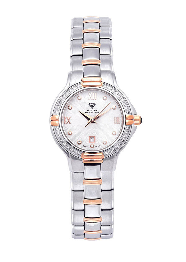 Womens Rose Gold Tone Diamond Watch | Appx 0.63 Carats
