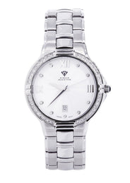 Mens White Gold Tone Diamond Watch | Appx. 1.03 Carat