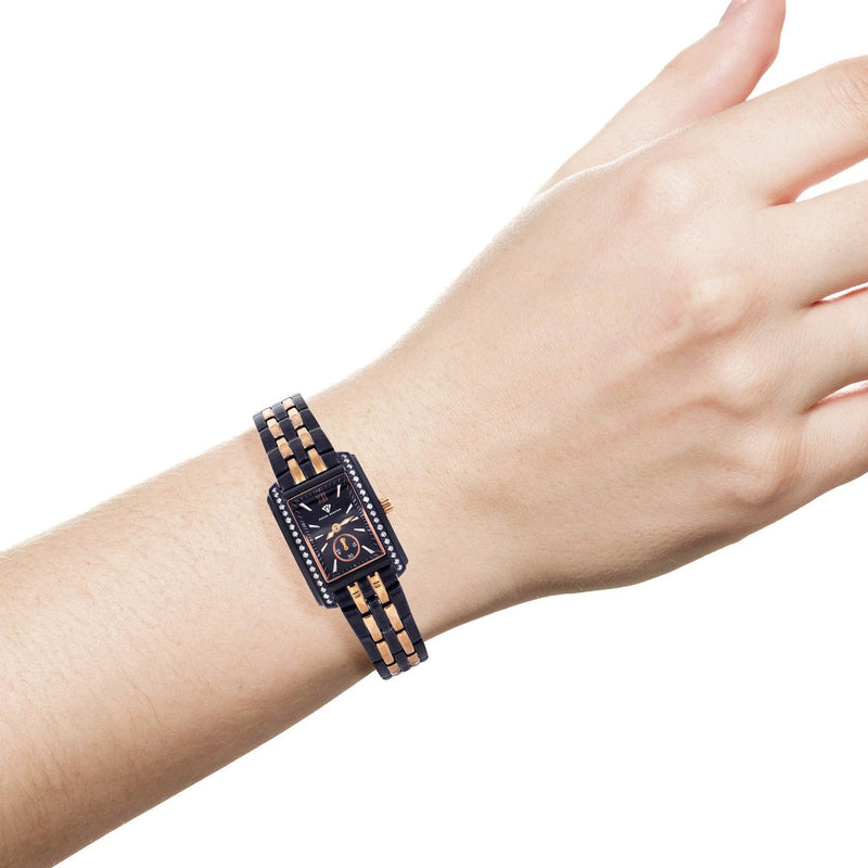 Womens Rose Gold Tone Diamond Watch | Appx 0.75 Carats