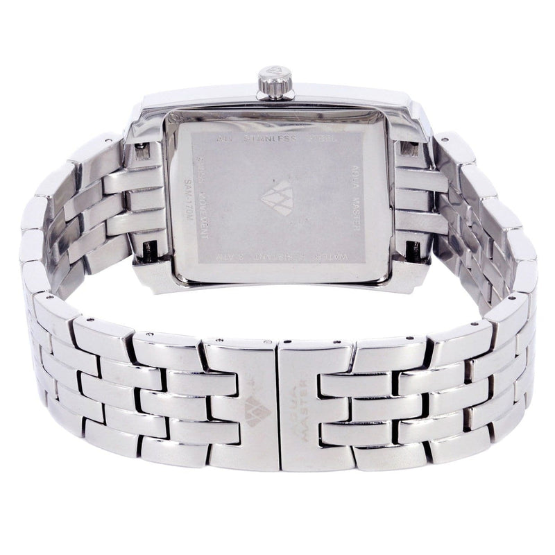 Mens White Gold Tone Diamond Watch | Appx. 1.51 Carats
