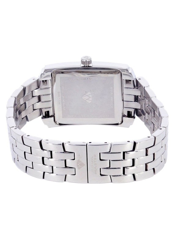 Mens White Gold Tone Diamond Watch | Appx. 1.51 Carats