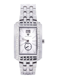 Mens White Gold Tone Diamond Watch | Appx. 1.51 Carats
