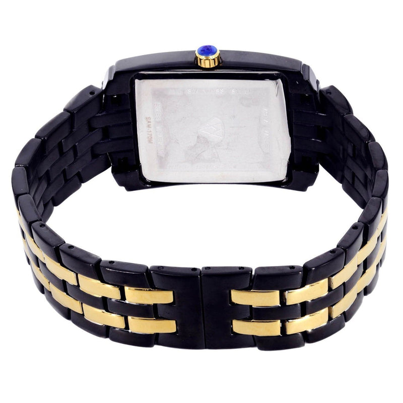 Mens Black Steel Tone Diamond Watch | Appx. 1.52 Carats