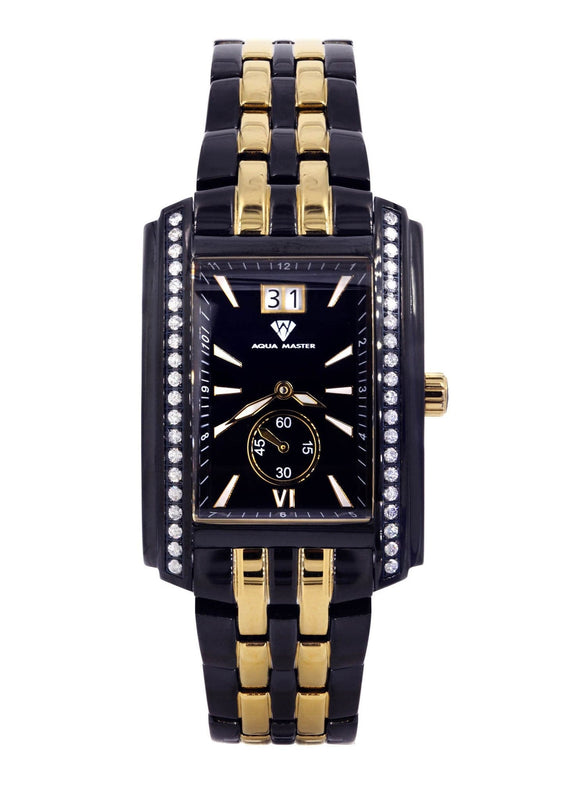 Mens Black Steel Tone Diamond Watch | Appx. 1.52 Carats