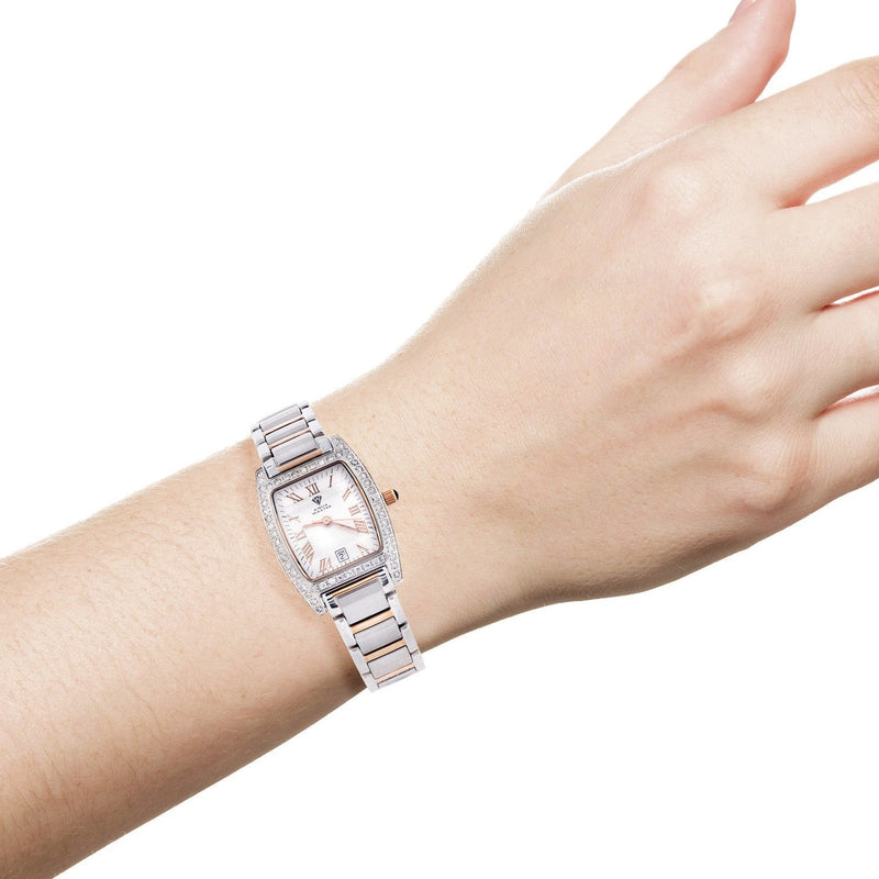 Womens Rose Gold Tone Diamond Watch | Appx 1.12 Carats