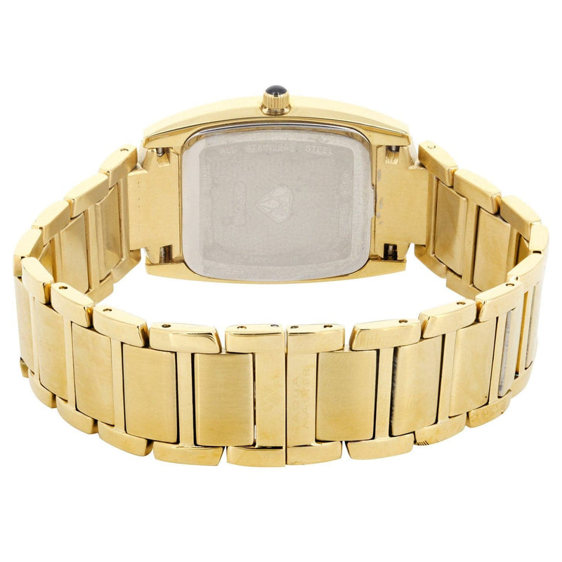 Mens Yellow Gold Tone Diamond Watch | Appx. 2.1 Carats