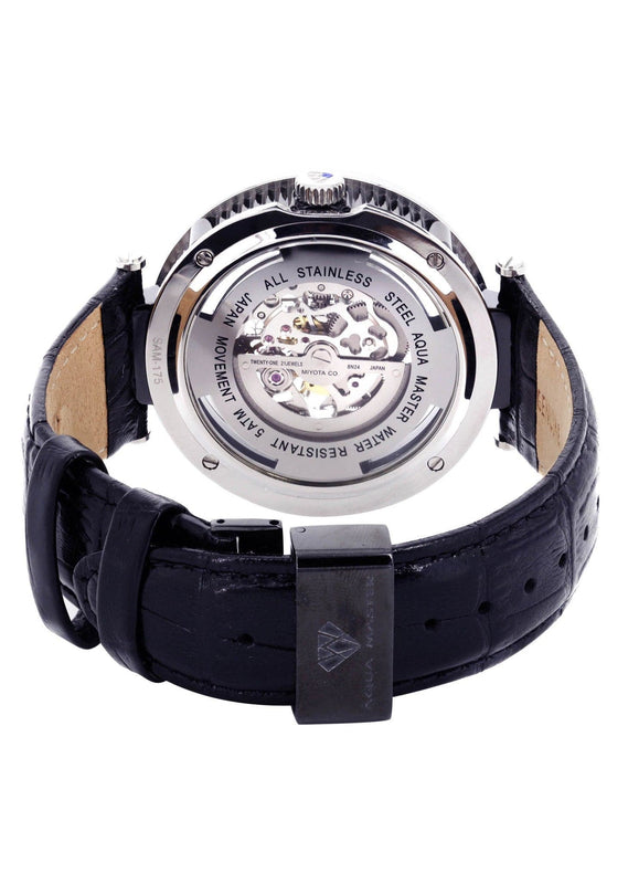 Mens White Gold Tone Diamond Watch | Appx. 1.26 Carats
