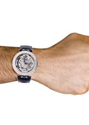 Mens White Gold Tone Diamond Watch | Appx. 1.26 Carats