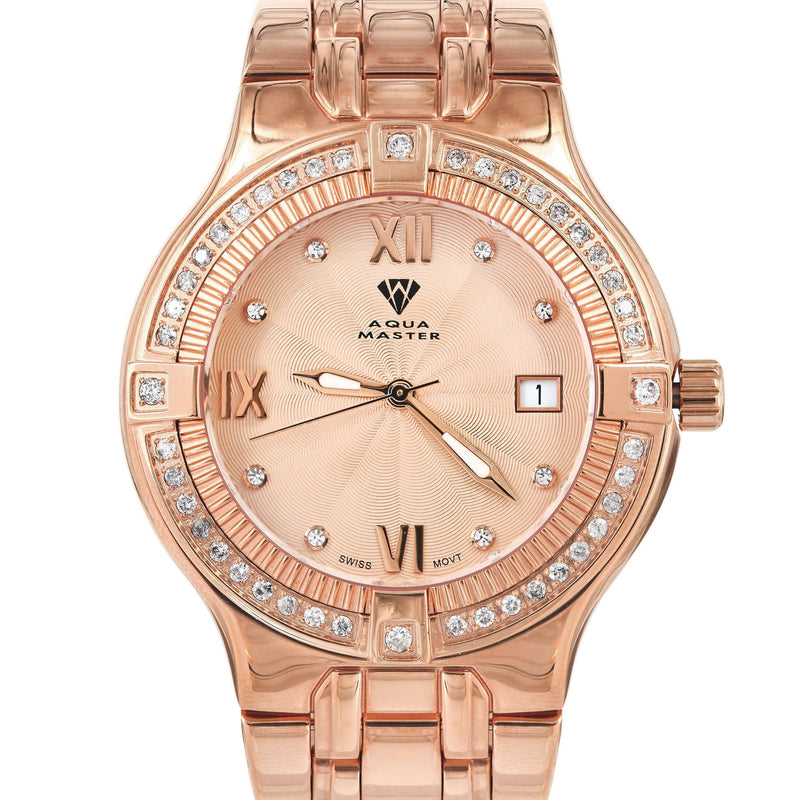 Mens Rose Gold Tone Diamond Watch | Appx. 1.04 Carats