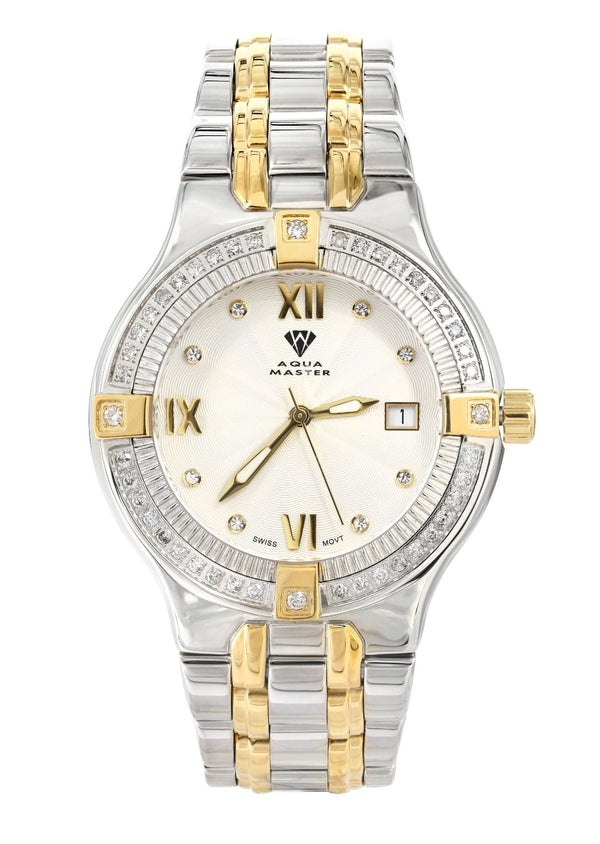 Mens Two Tone Diamond Watch | Appx. 1.04 Carats