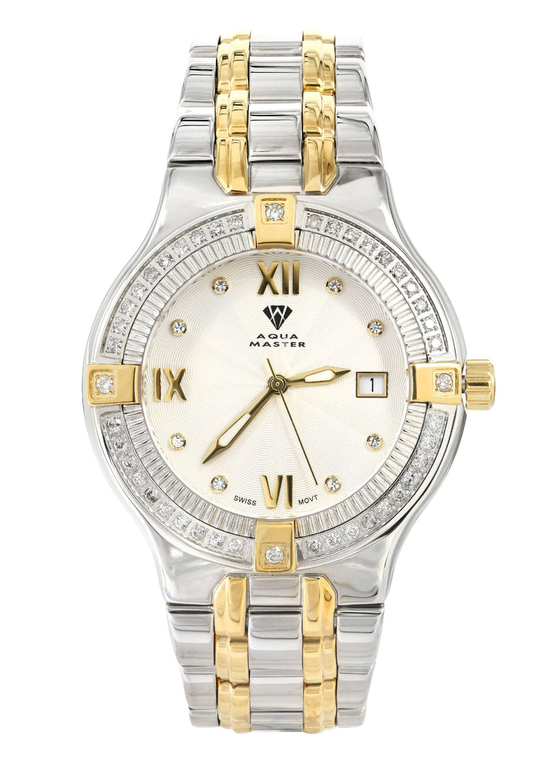 Mens Two Tone Diamond Watch | Appx. 1.04 Carats