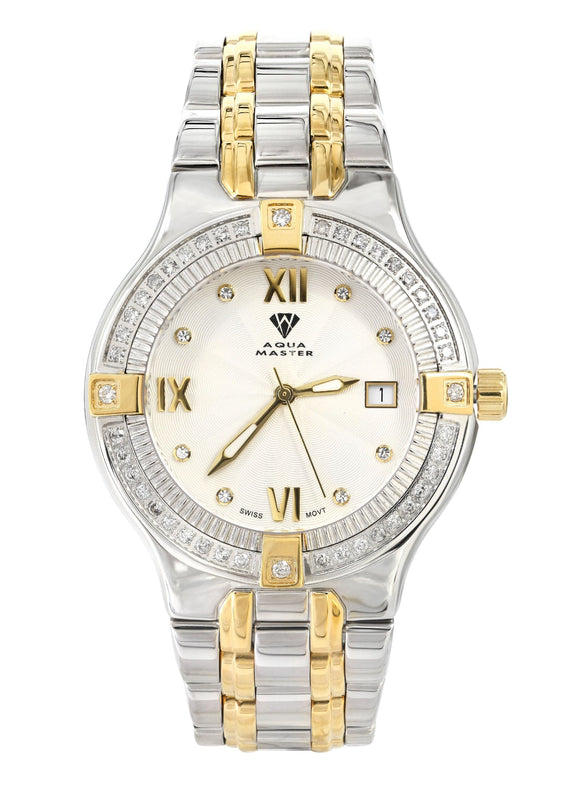Mens Two Tone Diamond Watch | Appx. 1.04 Carats