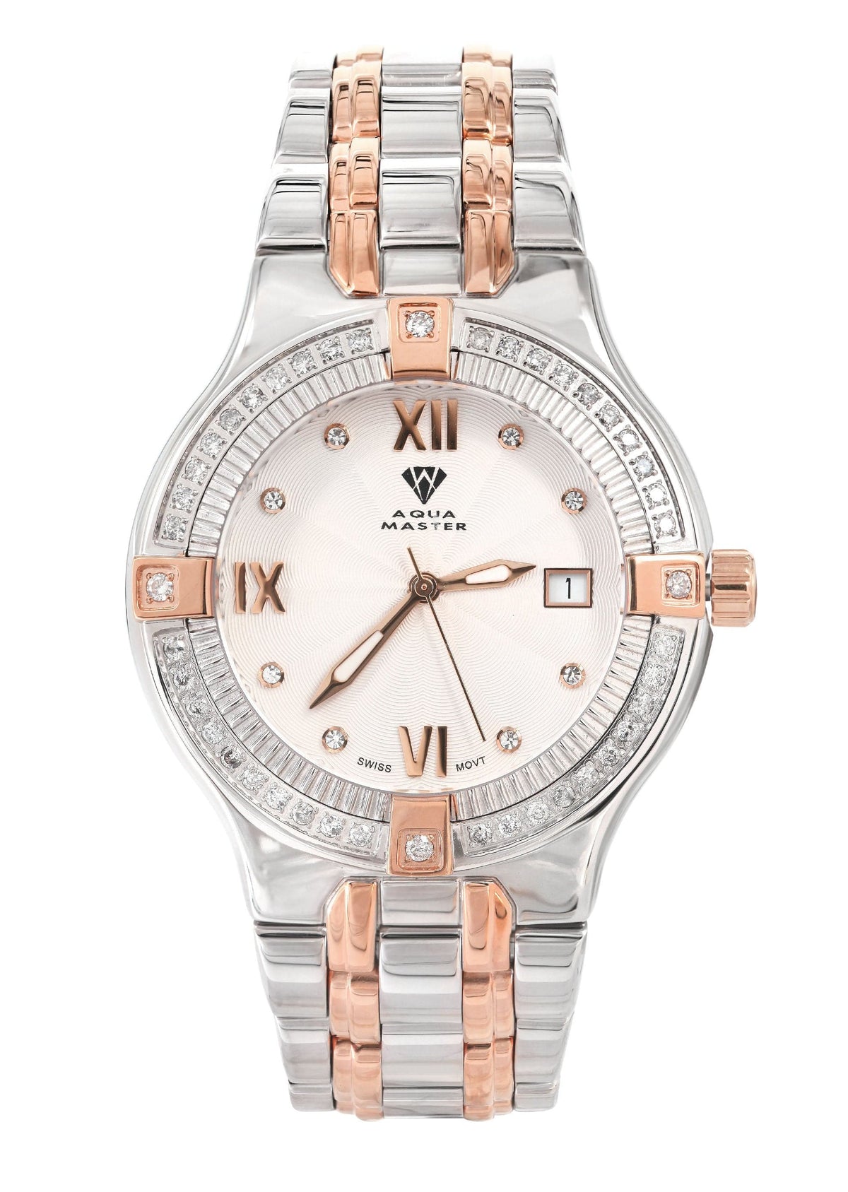 Mens Two Tone Rose Diamond Watch | Appx. 1.04 Carats