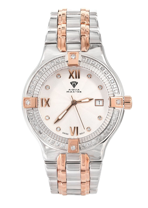 Mens Two Tone Rose Diamond Watch | Appx. 1.04 Carats