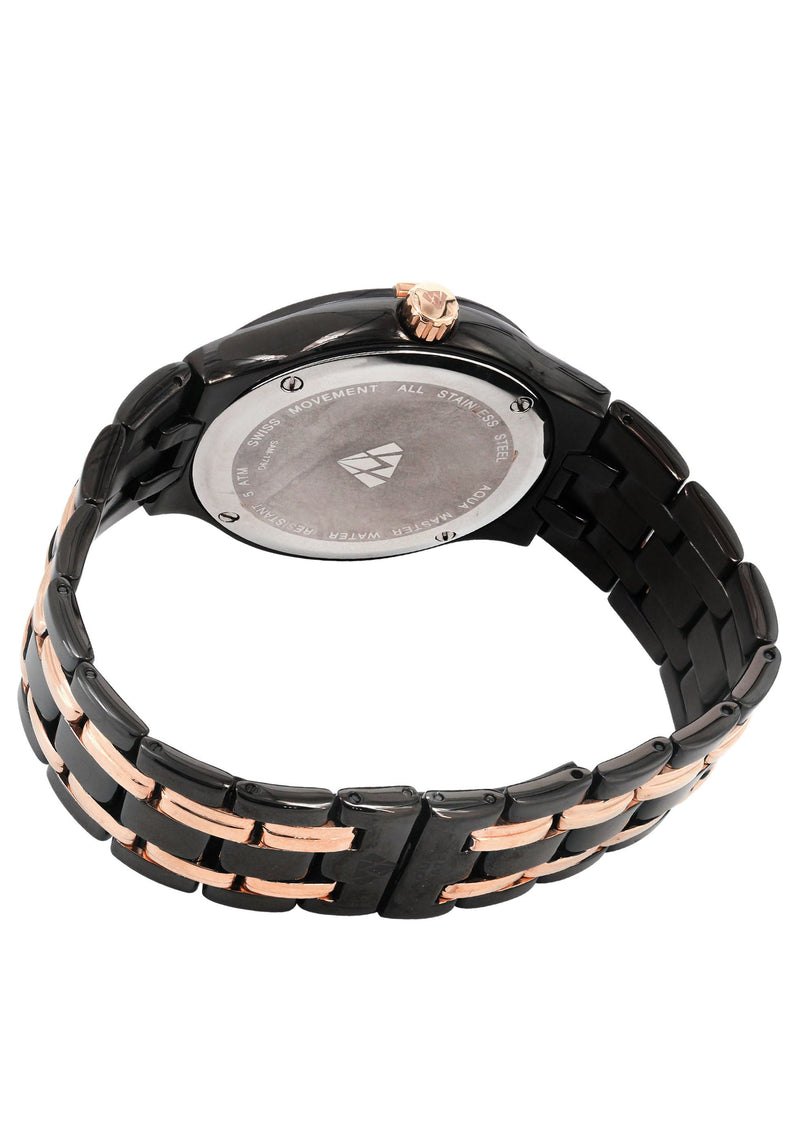 Mens Two Tone Rose Diamond Watch | Appx. 1.04 Carats