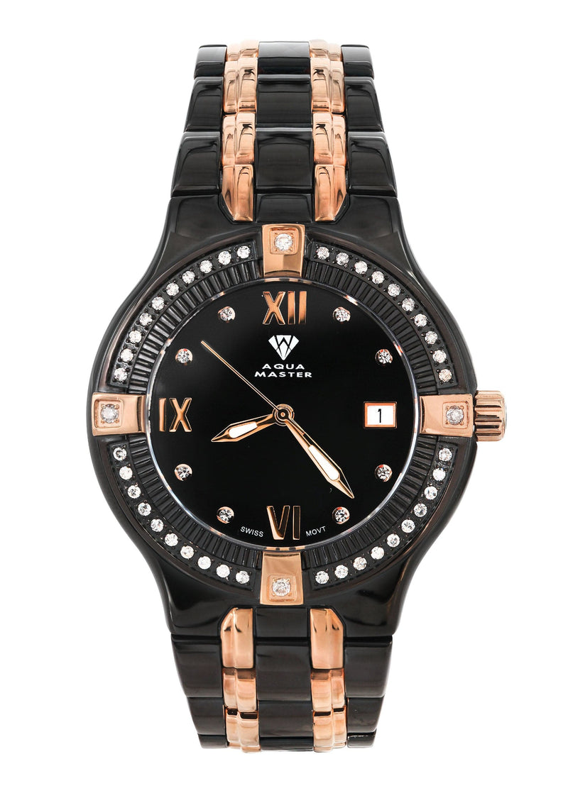 Mens Two Tone Rose Diamond Watch | Appx. 1.04 Carats