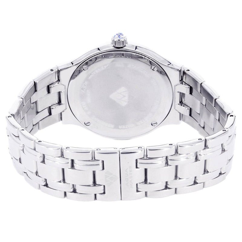 Mens White Gold Tone Diamond Watch | Appx. 1.05 Carats