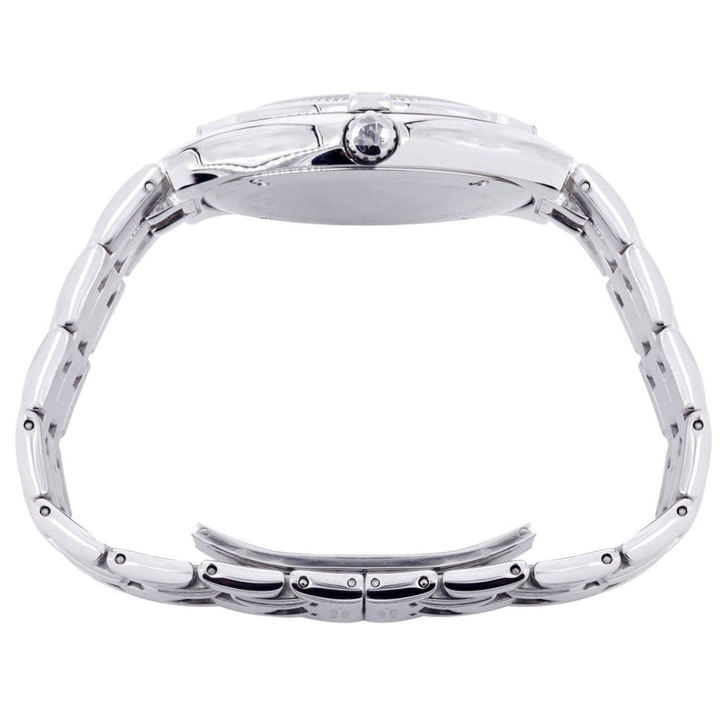 Mens White Gold Tone Diamond Watch | Appx. 1.05 Carats