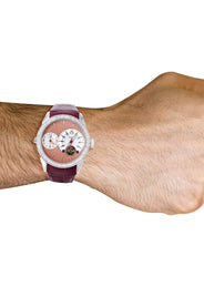 Mens White Gold Tone Diamond Watch | Appx. 1.75 Carats