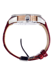 Mens White Gold Tone Diamond Watch | Appx. 1.75 Carats