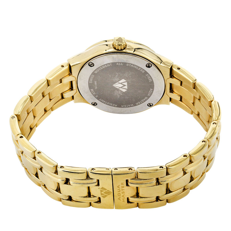 Womens Yellow Gold Tone Diamond Watch | Appx 0.65 Carats