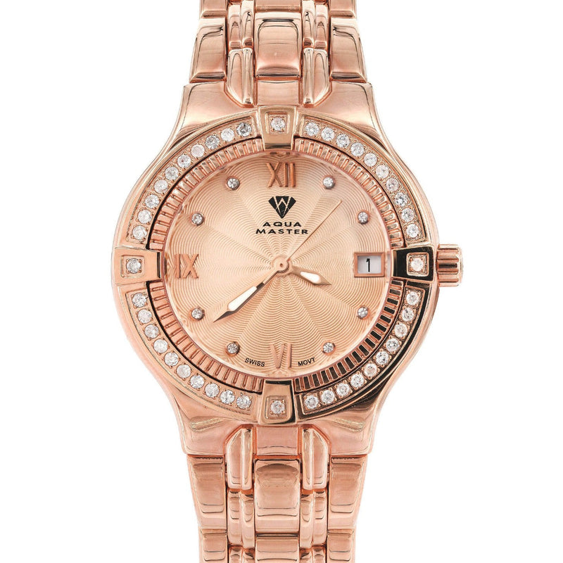 Womens Rose Gold Tone Diamond Watch | Appx 0.65 Carats