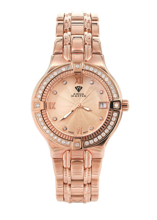 Womens Rose Gold Tone Diamond Watch | Appx 0.65 Carats