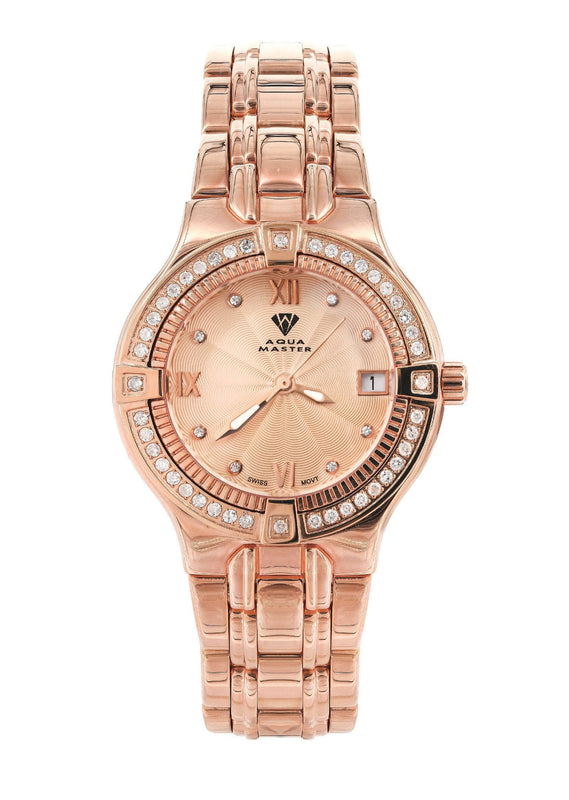 Womens Rose Gold Tone Diamond Watch | Appx 0.65 Carats