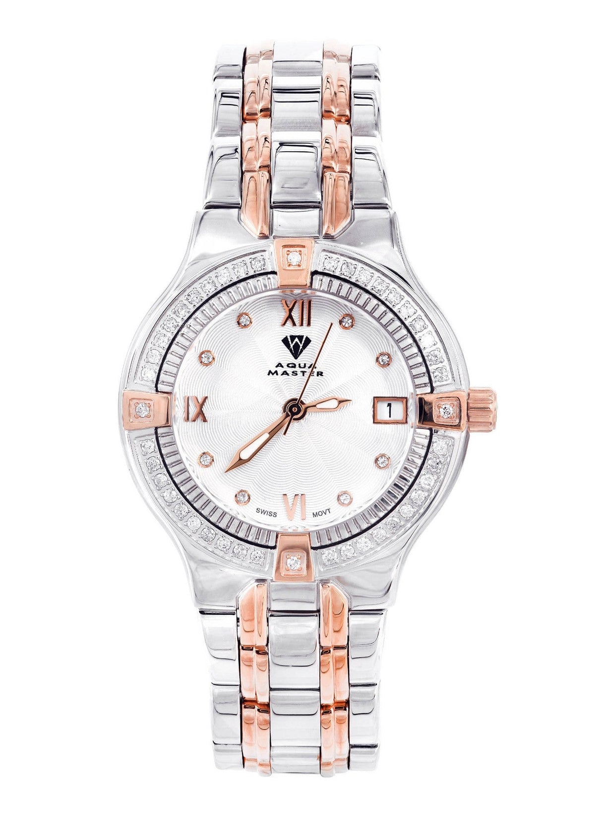 Womens Rose Gold Tone Diamond Watch | Appx 0.64 Carats