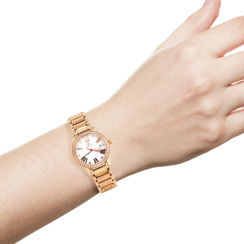 Womens Rose Gold Tone Diamond Watch | Appx 0.53 Carats