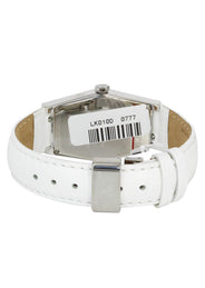 Mens White Gold Tone Diamond Watch | Appx. 1.5 Carats