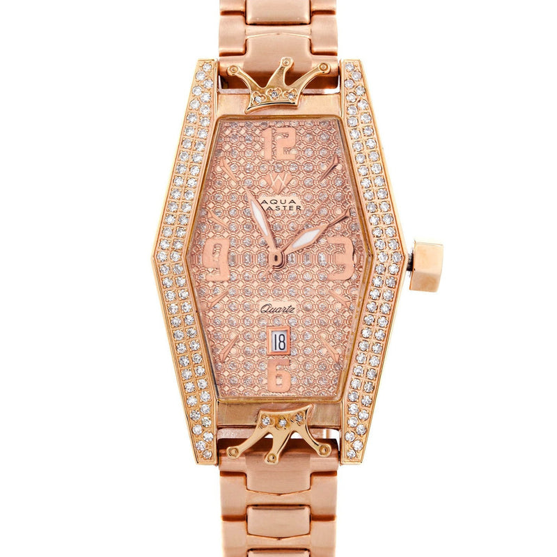 Womens Rose Gold Tone Diamond Watch | Appx  1.5 Carats