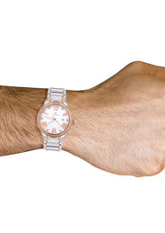 Mens Rose Gold Tone Diamond Watch | Appx. 1.75 Carats