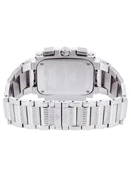 Mens White Gold Tone Diamond Watch | Appx. 0.16 Carats