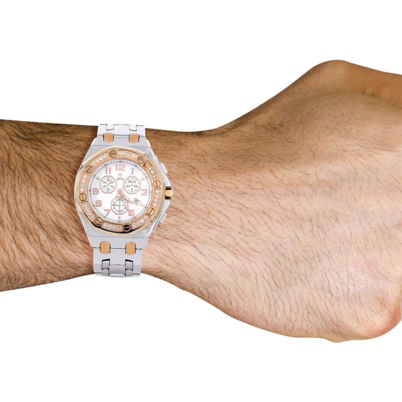 Mens Two Tone Diamond Watch | Appx. 1.5 Carats