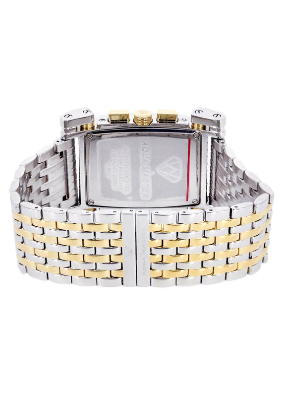 Mens Yellow Gold  Tone Diamond Watch | Appx. 0.195 Carats