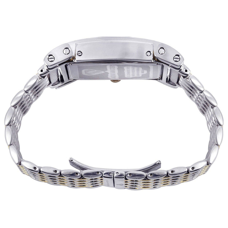 Mens Yellow Gold  Tone Diamond Watch | Appx. 0.195 Carats
