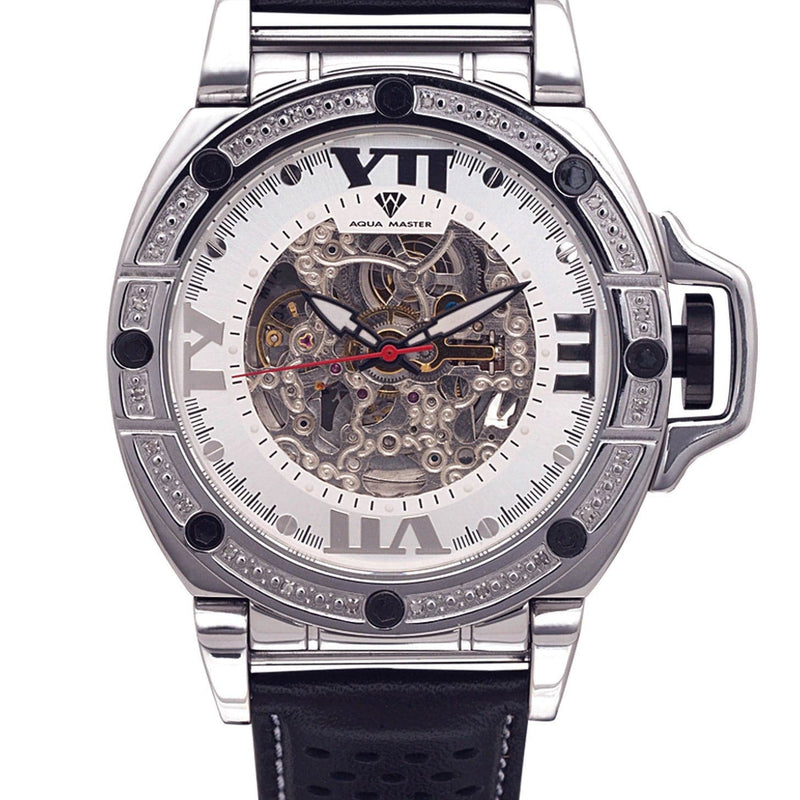 Mens White Gold Tone Diamond Watch | Appx. 0.27 Carats