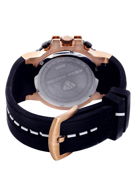 Mens Rose Gold Tone Diamond Watch | Appx. 0.275 Carats
